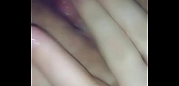  My blue frozen nails rubbing my juicy fat vaginia